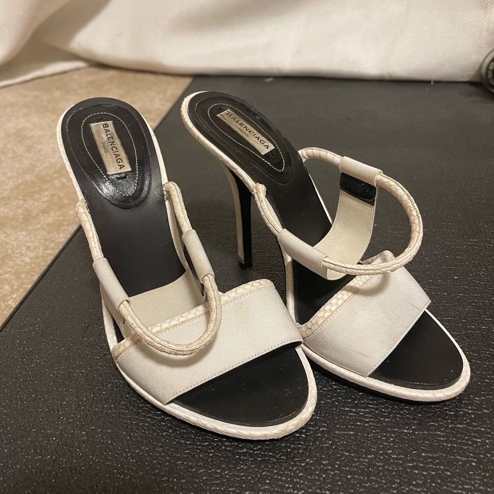Balenciaga Python Heels